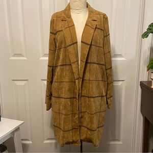 Potter's Pot Open-Front Corduroy Cardigan Jacket